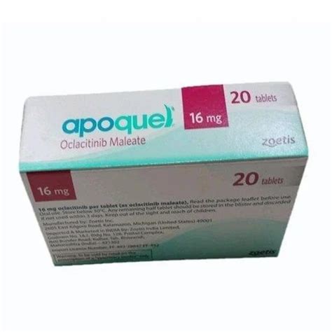 Apoquel Oclacitinib Maleate Flim Coated Tablet Packaging Type Box At