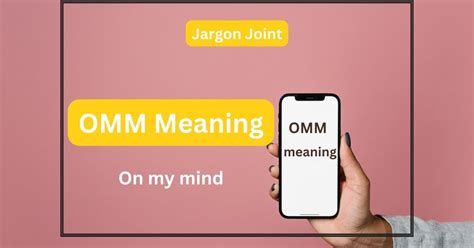 OMM Meaning - Jargon Joint