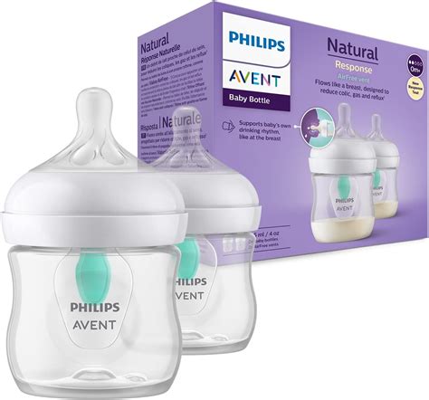 Philips Avent Natural Response Baby Bottle 2X 125ml Baby Milk Bottle