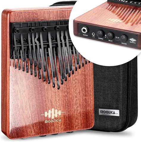 Moozica Eqx Series Professional Chromatic Kalimba Piezo Pickup Double