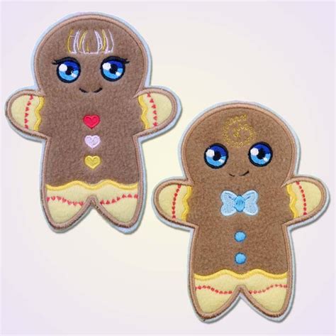 Gingerbread Applique Set Machine Embroidery Patterns Garden Of Designs