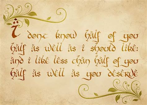 From Bilbos Speech The Hobbit Lord Of The Rings Speech Quote