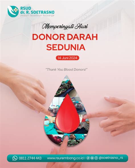 Peringatan Hari Donor Darah Sedunia Thank You Blood Donors