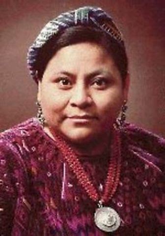 Rigoberta Menchú timeline | Timetoast timelines