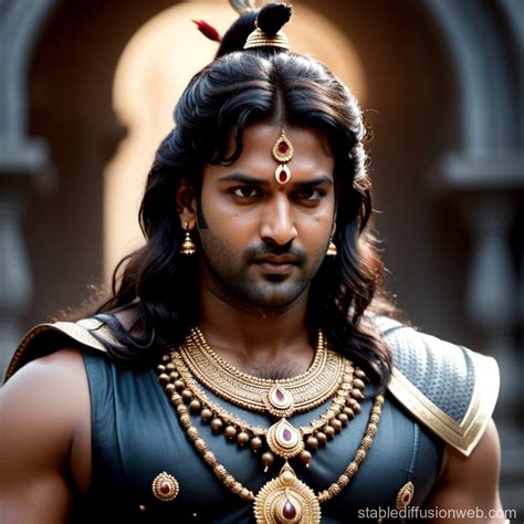 Prabhas's Portrayal as Lord Shiva | Stable Diffusion Online