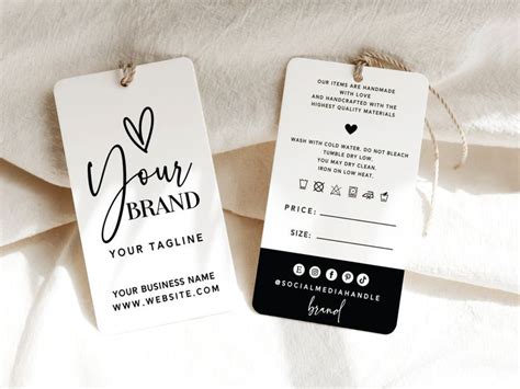 Editable Price Tag Template Product Tags Minimalist Product Tag