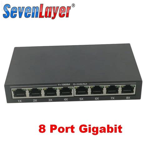 Network Switch Hub 8 Port Gigabit Rj45 Ethernet 10 100 1000mbps