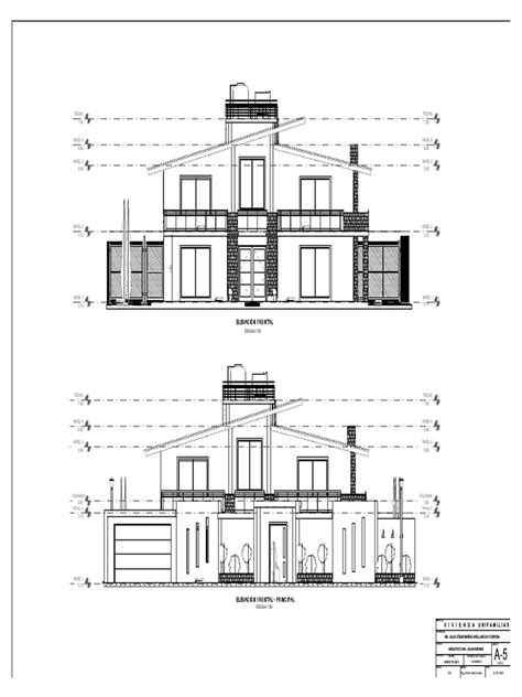 Planos De Arquitectura Fachada Pdf