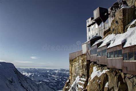 Aiguille Du Midi In Chamonix Alps Editorial Stock Photo Image Of