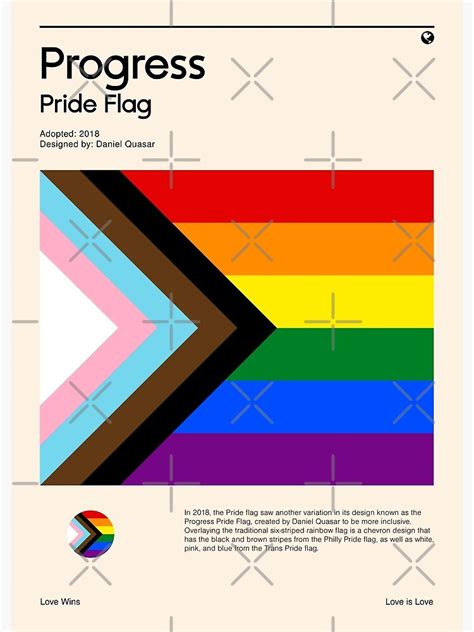 Progress Pride Flag Pride Flag Poster Poster For Sale By Rabbitk