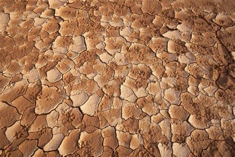 Details Of The Ground The Cracks In The Soil Due To The Lack Of