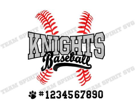 Knights Baseball Svg Baseball Lace Download File Dxf Eps Etsy