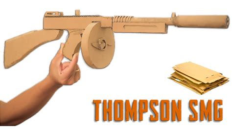 How To Make Thompson Smg Gun In Pubg From Cardboard Diy By King Of