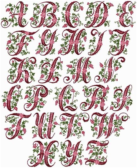 FLORES Y LETRAS PARA DECOUPAGE Machine Embroidery Designs Embroidery