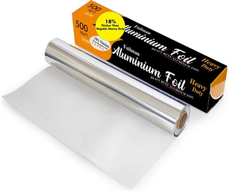 Ultra Thick Commercial Heavy Duty Foil Roll 18 Inch X 500 Sq Foot Health And Household