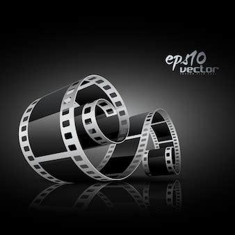 Carretel de filme de vetor 3d realista | Vetor Grátis