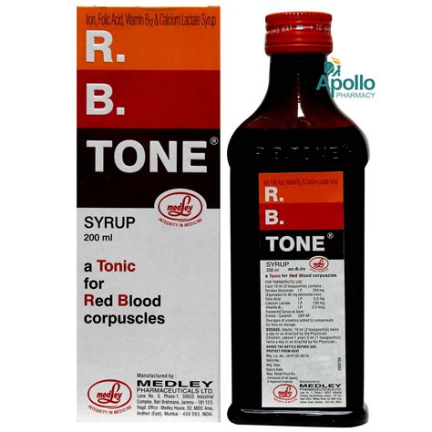 RB Tone Syrup 200 Ml Price Uses Side Effects Composition Apollo