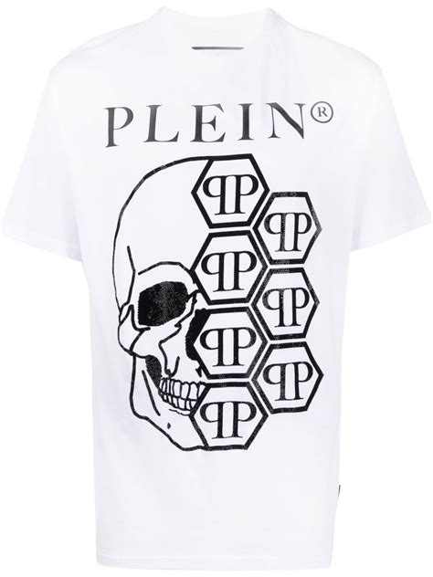 Philipp Plein Logo Print T Shirt Farfetch