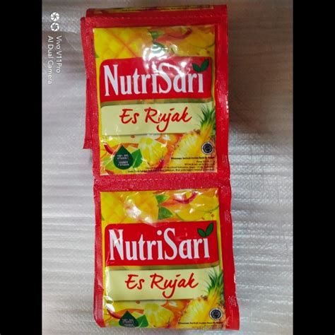 Jual Nutrisari Sachet Rasa Es Rujak 1 Renceng Isi 10 Sachet Shopee