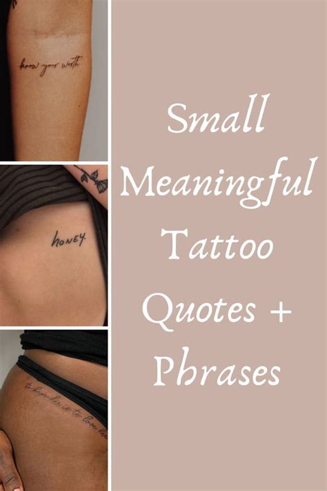 Meaningful Tattoo Quotes + Phrases - TattooGlee | Meaningful tattoo ...