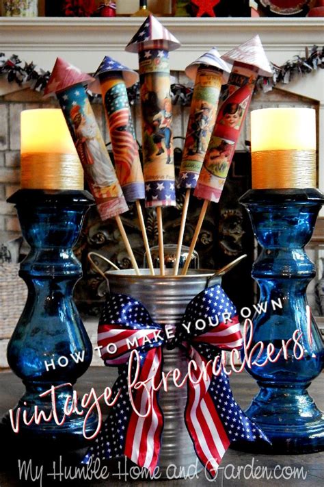 4th Of July Americana Decorations Vintage Firecrackers My Humble