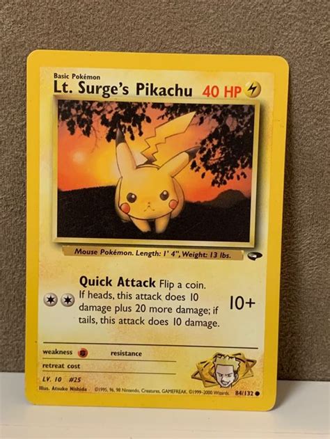 Lt Surge S Pikachu Gym Challenge ENG Pokemon 84 132 Kaufen Auf Ricardo