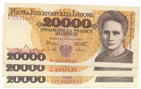 Banknoty Prl Z Otych Szt Bez Obiegu Archiwum Niemczyk Pl