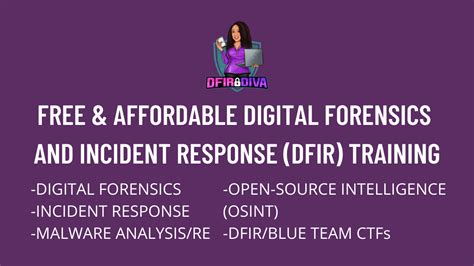 Free And Affordable Digital Forensics And Incident Response Dfir Training