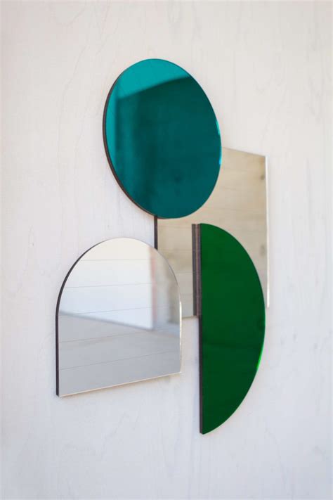 Mid Century Style Layered Mirrors Teal Circle From The Ted Few