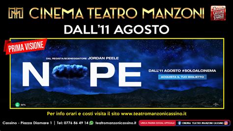 Al Cinema Teatro Manzoni Cassino Un Altra Prima Visione Lattesissimo