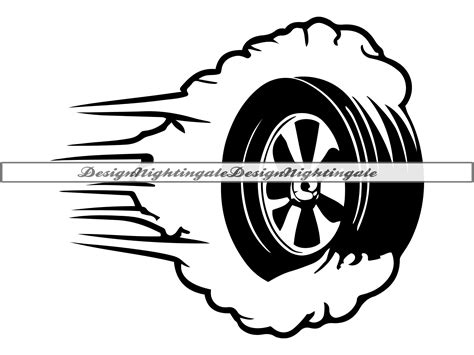 Tire In Smoke Svg Burnout Tire Svg Tire Svg Car Svg Tire Etsy Canada