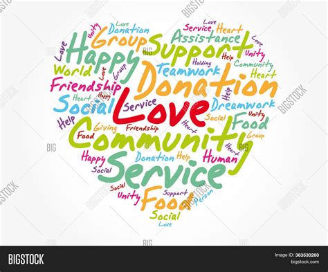 Love Heart Word Cloud Image And Photo Free Trial Bigstock