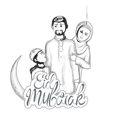 eid clipart black  white eid mubarak black  white joy studio