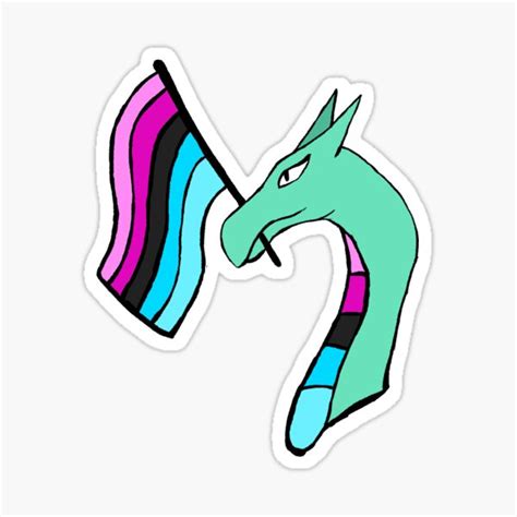 Omnisexual Pride Flag Dragon Sticker For Sale By Irregular Life