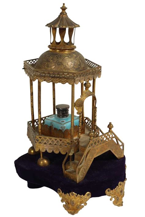 lot  pagoda perfume bottle holder