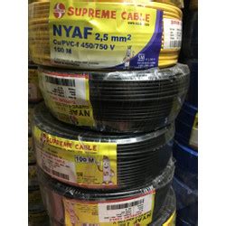 Jual Kabel NYAF 2 5 Mm Hitam Supreme NYAF 1 X 2 5 Mm Per Roll 100 Meter