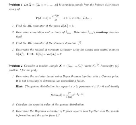 Solved Problem Let X Xi I N Be A Random Sample From Chegg