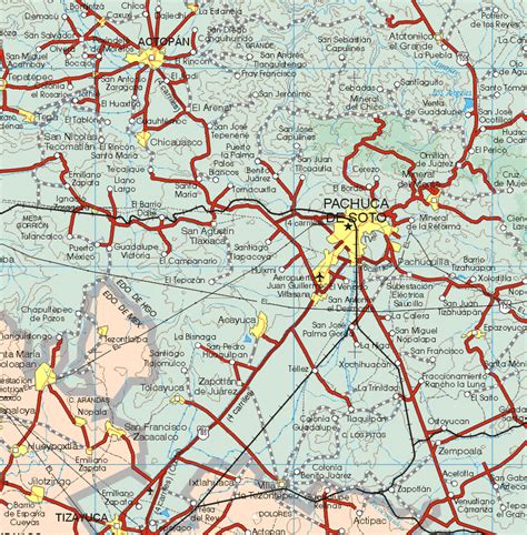 Mapa Del Estado De Mexico Mexico Map Of Mexico State Mexico