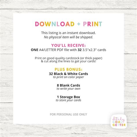 Printable Affirmation Cards Anxiety Relief for Kids, Vision Board Cards, Vision Board Printables ...