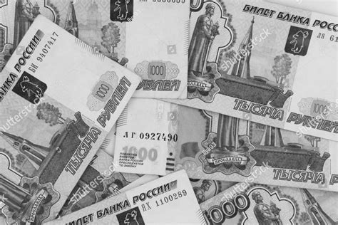 Russian Money Banknotes Background Texture Russian Ruble Money Bills