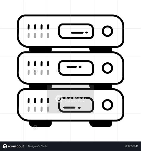 Server Animated Icon download in JSON, LOTTIE or MP4 format