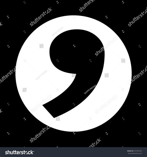 Comma Icon Stock Vector (Royalty Free) 557292553 | Shutterstock