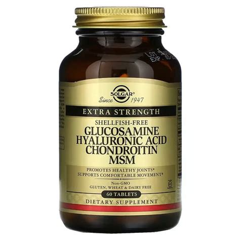 Solgar Glucosamine Hyaluronic Acid Chondroitin Msm Tabl