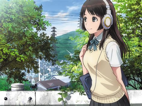 Anime Girl Listening To Music Wallpapers Top Free Anime Girl