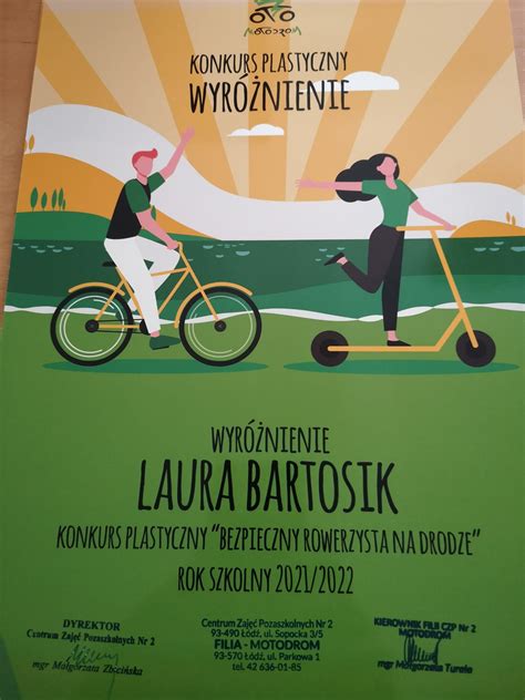 Wyróżnienie w konkursie plastycznym Szkoła Podstawowa nr 173 w Łodzi