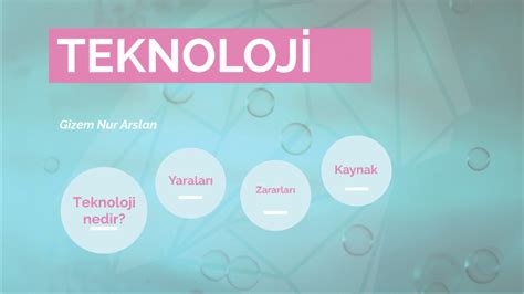 Teknolojinin Yararları Zararları by Gizem Nur Arslan on Prezi