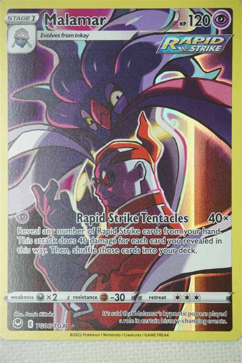 Malamar TG06 TG30 Holo Rare Silver Tempest enkeltkort fra Pokémon