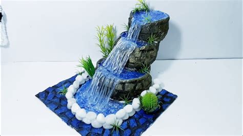 How To Make Waterfall Fountain Tutorial With Newspaper Tabletop Show