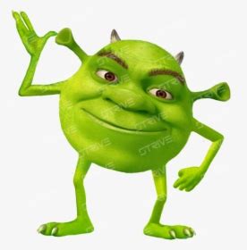 Green Cartoon Clip Character Art Mike Wazowski Dank Memes Hd Png