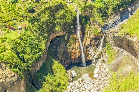 Agoyan Dam on Pastaza River Aerial Shot Stock Image - Image of fuel ...